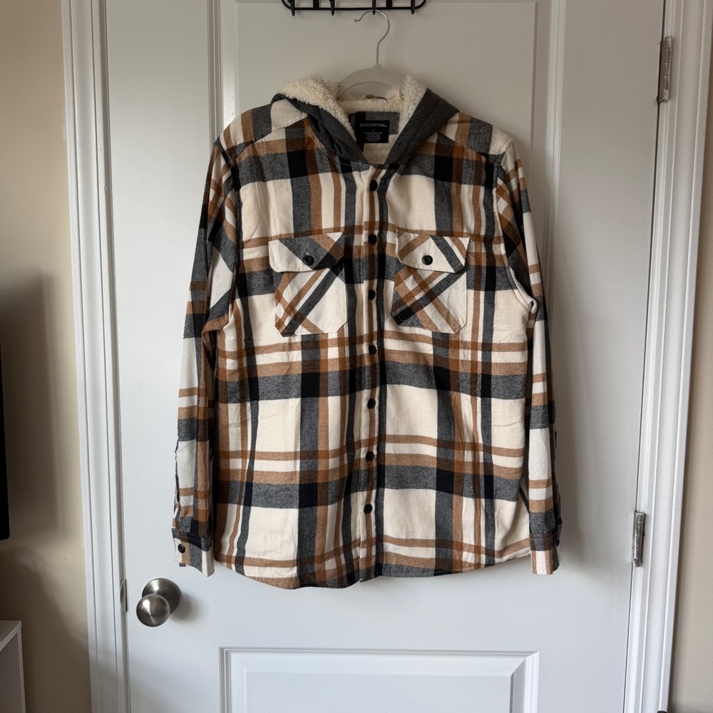 Plaid Hooded Jacket